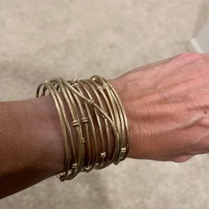 Rivka Friedman 18k Clad Bold Satin Mina Cuff